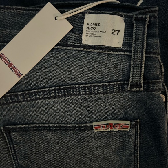 NWT HUDSON JEANS NICO MIDRISE SUPER SKINNY ANKLE RAW HEM - Picture 5 of 7